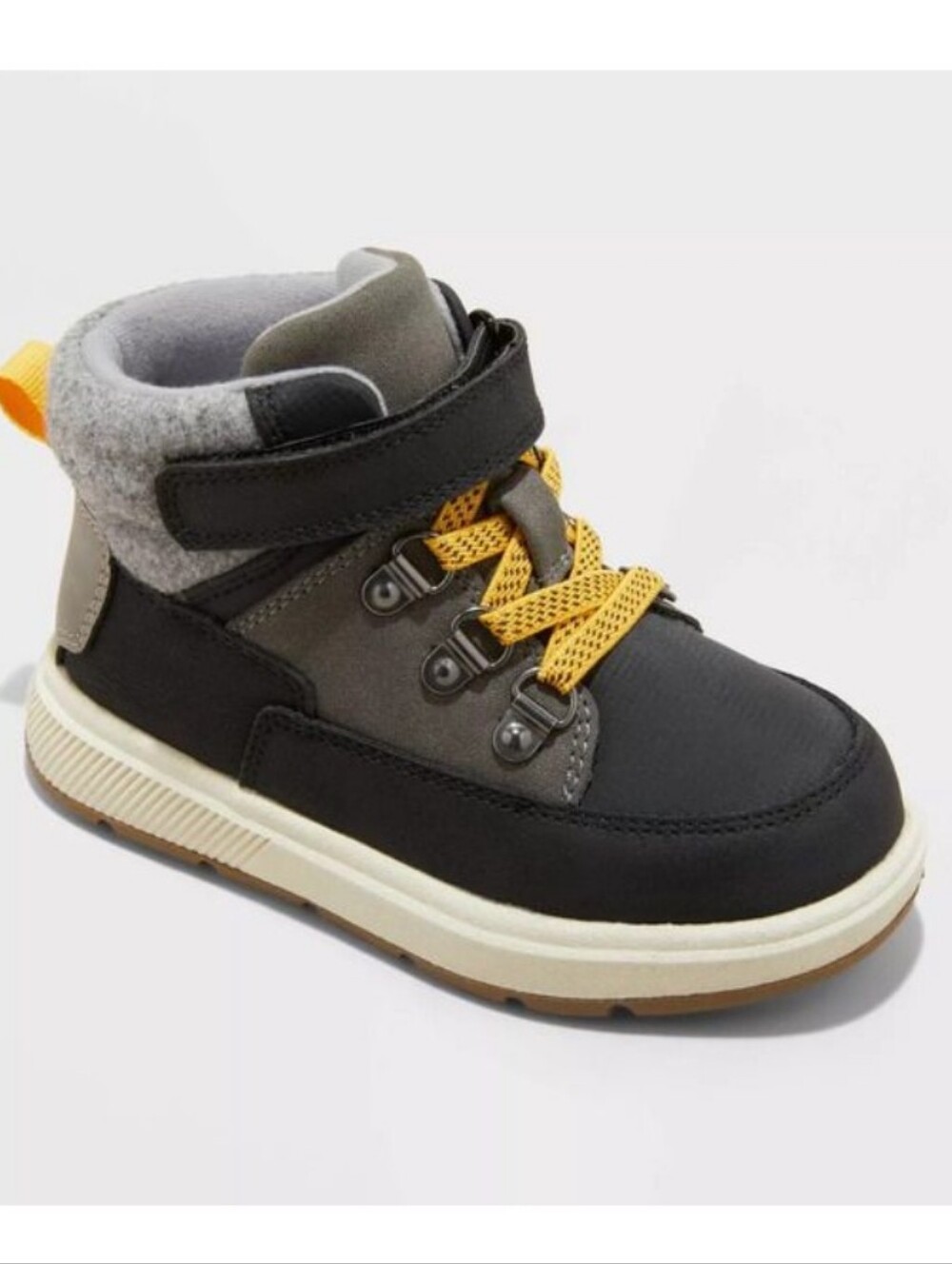 Cat & Jack Toddler Felix Sneakers Boots, Size 6 - Charcoal Gray